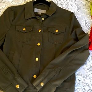 MARC NEW YORK Andrew Marc Olive Military style knit Jacket
